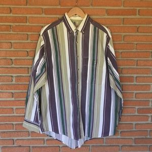 Men’s Striped Shirt By Wrangler Rugged Wear, XL